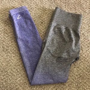 Gymshark gray ombré seamless leggings S